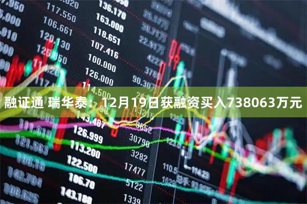 融证通 瑞华泰：12月19日获融资买入738063万元